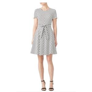 Hutch Anthropologie Striped Avery Fit And Flare Pinup Retro Dress Size M